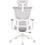 Офісне крісло OfficePro Elegant OC600-W-LG-LG White/Light Gray - фото 5