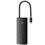 Хаб Baseus Lite Series 6-Port Type-C HUB Docking Station (Type-C to HDMI+USB3.0*2+Type-C Data+SD/TF) Black (WKQX050001) - фото 1