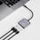 Адаптер WIWU [Wi-HB002] Docking Station 3in1 USB-C to USB3.0+HDMI+USB-C (Grey) - фото 2