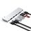 Мультипортовый адаптер Satechi Aluminum USB-C Pro Hub Slim Adapter Silver (ST-HUCPHSS) - фото 2