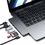 Мультипортовый адаптер Satechi Aluminum USB-C Pro Hub Slim Adapter Space Gray (ST-HUCPHSM) - фото 3