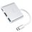 Переходник Hub Hoco HB14 USB, HDMI, Tupe-C /gray - фото 1