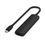 Мультипортовый адаптер Satechi 4-in-1 USB-C Slim Multiport 4K Black (ST-P4SK) - фото 1