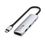 Адаптер Satechi 4-in-1 USB-C Slim Multiport Adapter 4K Silver (ST-P4SS) - фото 2