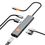 Хаб WIWU [Wi-HB005] Travel 5in1 USB-C to 2xUSB3.1+HDMI+RJ45+PD 100W (Grey) - фото 2