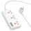 Сетевой фильтр Hoco AC8A 3USB + USB-C 220V 30W PD 1.5m - white - фото 2
