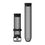 Ремешок для смарт часов Garmin 22mm two-color textured Silicone Quick Release Series (Black border + Dark gray) - фото 2