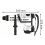 Перфоратор BOSCH 1500 Вт GBH 8-45 DV SDS-Max (611265000) - фото 2