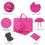 Чохол-сумка WIWU Gearmax для MacBook 13" Campus Slim Series [+ чохол і коврик для мишки] (Pink) - фото 3