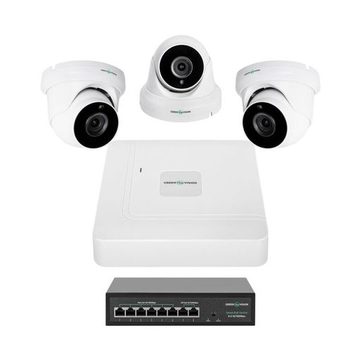 Комплект видеонаблюдения на 3 камеры GV-IP-K-W81/03 5MP