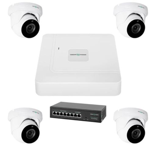 Комплект видеонаблюдения на 4 камеры GV-IP-K-W74/04 5MP