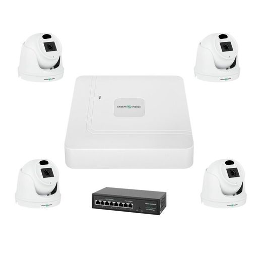 Комплект відеоспостереження на 4 камери GV-IP-K-W70/04 3MP