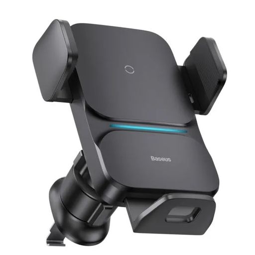 Автомобільний тримач із бездротовою зарядкою Baseus Wisdom Auto Alignment 15W Black (CGZX000001)