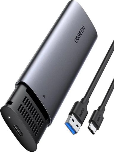 Наружный карман для накопителя UGREEN USB-C to M.2 NGFF 5G Enclosure A TO C Cable 50cm (UGR-10903)