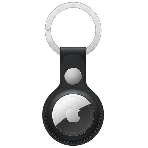 AirTag Leather Key Ring, Midnight