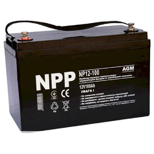 Акумулятор для ДБЖ NPP 12В 100 Аг (NP12-100)