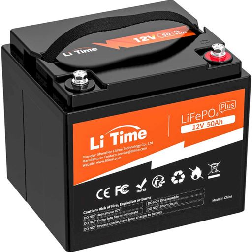 Аккумулятор LiFePo4 Litime 12.8V-50Ah 640Wh (L12V50-BASIC-4-A38)