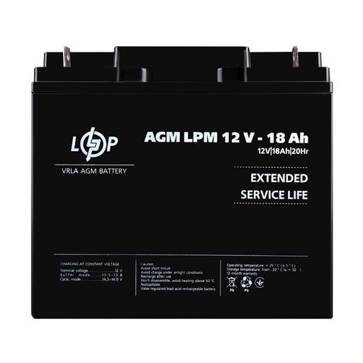Акумулятор для ДБЖ LogicPower LPM 12В 18Аг (4133)