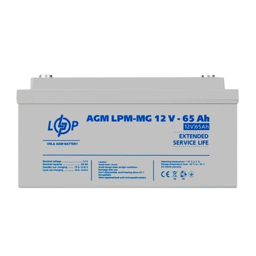 Аккумулятор мультигелевый LogicPower LPM-MG 12 - 65 AH (3872)