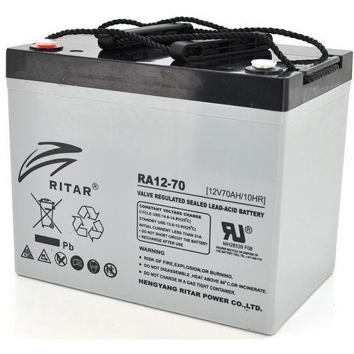 Батарея до ДБЖ RITAR RA12-70, AGM, 12V 70.0Ah