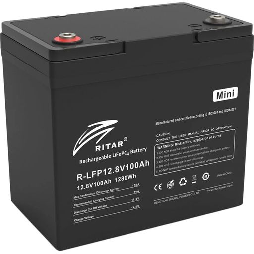 Акумулятор LiFePO4 Ritar R-LFP12.8V100AH MINI
