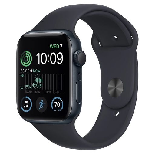 Б/У Apple Watch SE 2 GPS 44mm Midnight Aluminum Case w. Midnight S. Band - M/L (MNTG3)