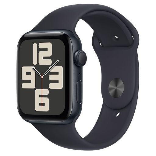 Apple Watch SE 2 GPS 44mm Midnight Aluminium Case with Midnight Sport Band S/M (MRE73) 2023