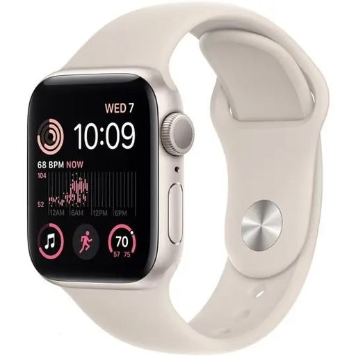 Смарт-годинник Apple Watch SE 2 GPS 44mm Starlight Aluminum Case with Starlight Sport Band (MNJX3)