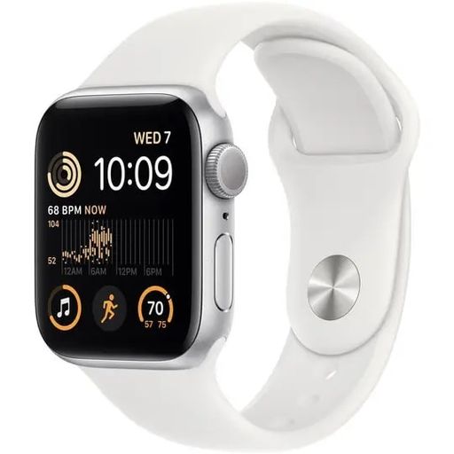 Смарт-годинник Apple Watch SE 2 GPS + Cellular 40mm Silver Aluminum Case with White Sport Band (MNPP3)
