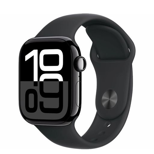 Смарт-годинник Apple Watch Series 10 GPS + Cellular 42mm Jet Black Alu. Case w. Black Sport Band - M/L (MWX73)