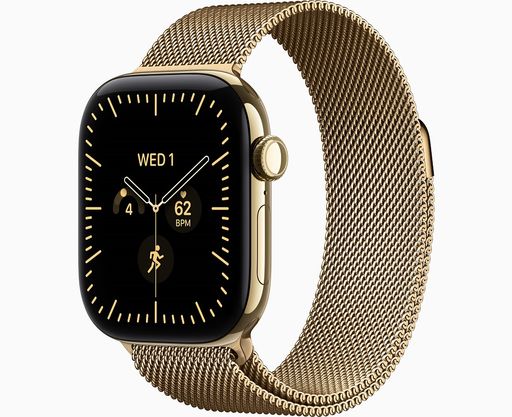 Смарт-годинник Apple Watch Series 12 GPS + Cellular 42mm Radiant Gold Titanium Case with Radiant Gold Milanese L. (MJGL4)