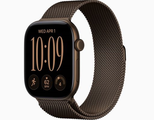 Смарт-годинник Apple Watch Series 12 GPS + Cellular 46mm Dark Bronze Aluminum Case w. Dark Bronze Milanese L. S/M (MKDF4)