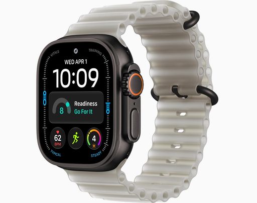 Смарт-годинник Apple Watch Ultra 4 Black Titanium Case with Translucent Gray Ocean Band (MJCT4+MKAQ4)