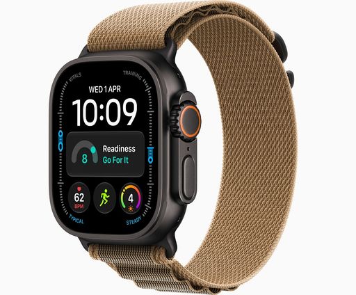 Смарт-годинник Apple Watch Ultra 4 Black Titanium Case with Dark Olive Alpine Loop - Small (MJCT4+MKDW4)
