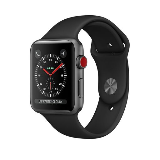 Apple Watch 42mm Series 3 GPS + Cellular Space Gray Aluminum Case with Black Sport Band (MQK22) б.у