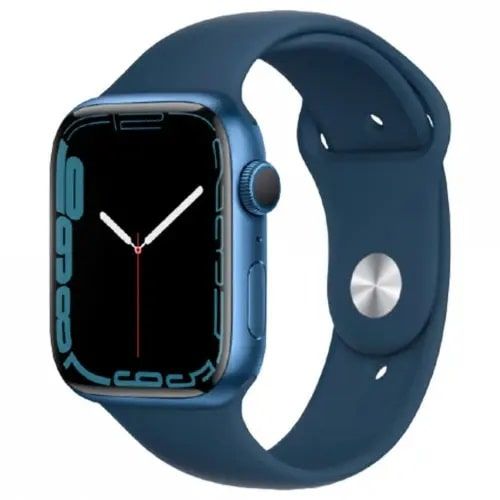 Смарт-годинник Apple Watch Series 7 GPS 41mm Blue Aluminum Case With Blue Sport Band (MKN13) Open box
