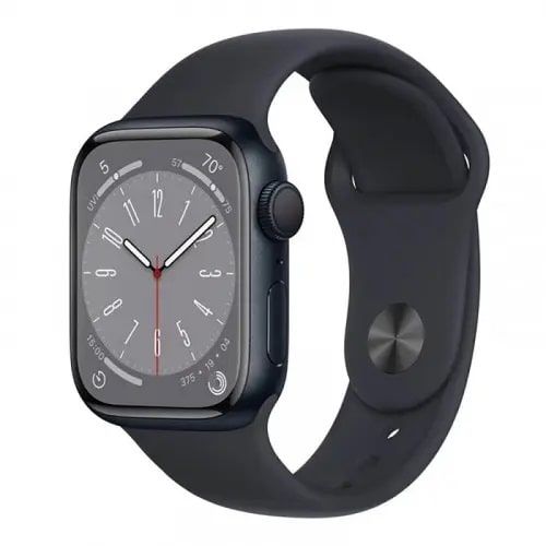 Смарт-годинник Apple Watch Series 8 GPS 41mm Midnight Aluminum Case w. Midnight Sport Band (MNU73) Open Box