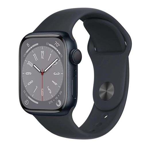 Apple Watch Series 8 GPS 45mm Midnight Aluminum Case w. Midnight Sport Band - M/L (MNUL3) USED 