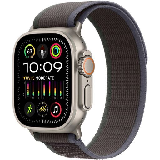 Б/У Apple Watch Ultra 2 GPS + Cellular 49mm Titanium Case with Blue/Black Trail Loop - M/L (MRF63/MRFR3)