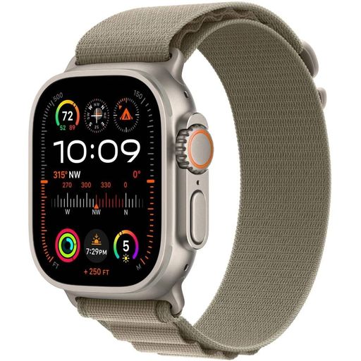 Б/У Apple Watch Ultra 2 GPS + Cellular 49mm Titanium Case with Olive Alpine Loop - Large (MRF03)