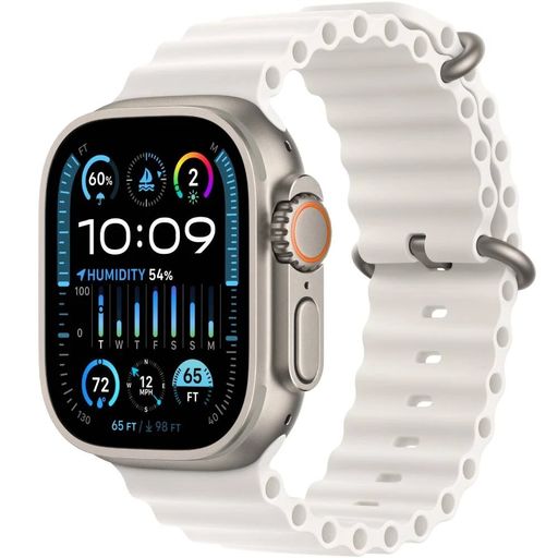 Б/У Apple Watch Ultra 2 GPS + Cellular 49mm Titanium Case with White Ocean Band (MREJ3)