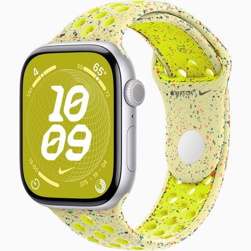 Смарт-годинник Apple Watch Series 10 GPS 46mm Silver Aluminum Case w. Volt Splash Nike Sport Band - M/L (MWX03+MXU83)