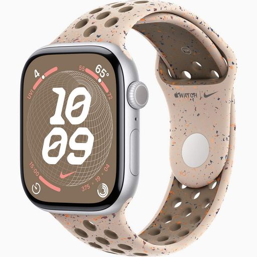 Смарт-годинник Apple Watch Series 10 GPS 46mm Silver Aluminum Case w. Desert Stone Nike Sport Band - M/L (MWX03+MYL93)