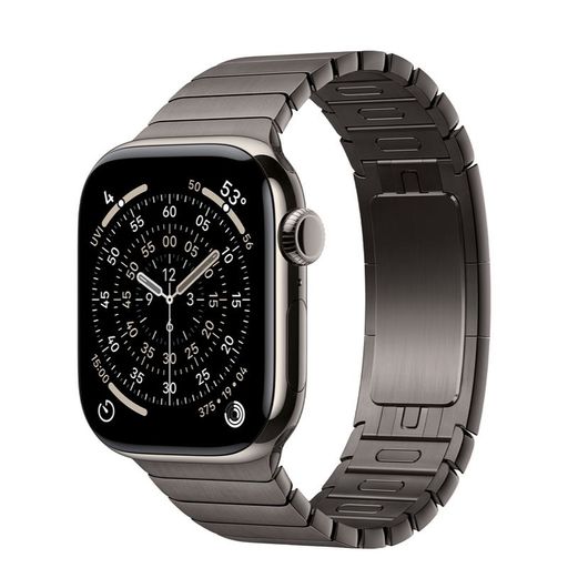 Apple Watch Series 11 GPS + Cellular 42mm Natural Titanium Case with Slate Link Bracelet (MF9H4+MXMD3)