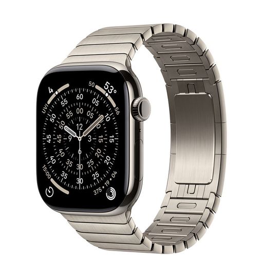 Apple Watch Series 11 GPS + Cellular 46mm Natural Titanium Case with Natural Link Bracelet (MFAY4+MXMF3)