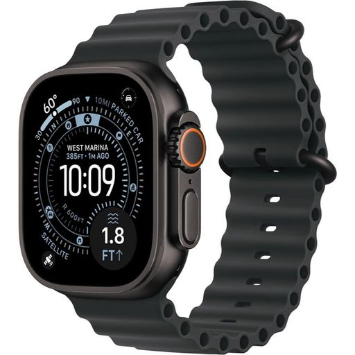 Apple Watch Ultra 3 GPS + Cellular 49mm Black Titanium Case with Black Ocean Band (MF0J4)
