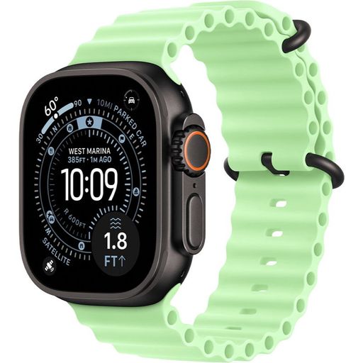 Apple Watch Ultra 3 GPS + Cellular 49mm Black Titanium Case with Neon Green Ocean Band (MF254+MGCL4)