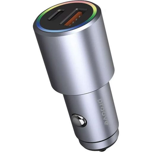 Автомобильное зарядное устройство Proove Double Energy Plus 53W (USB + Type-C) (metal gray) (ACDE53110004)