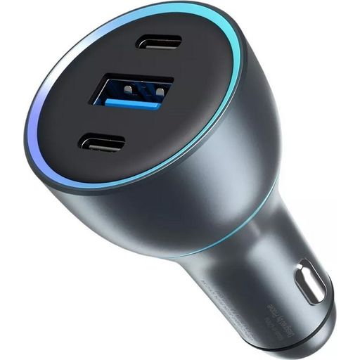 Автомобильное зарядное устройство Proove Super Charge 130W (2 Type-C + USB) (metal gray) (ACSC13120004)