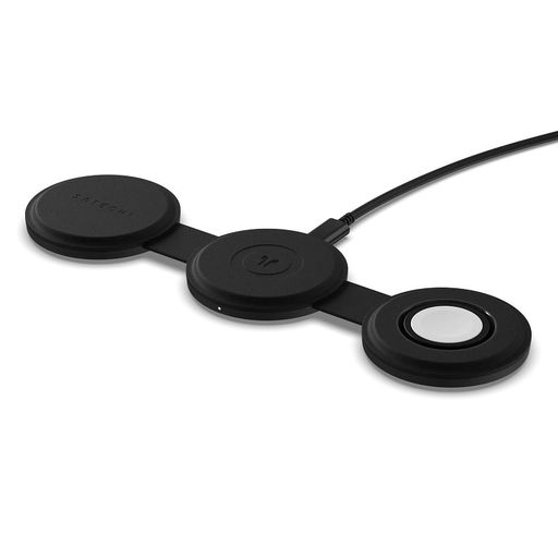 Бездротовий зарядний пристрій Satechi OntheGo 3-in-1 Wireless Charger Black (ST-QTG31K)